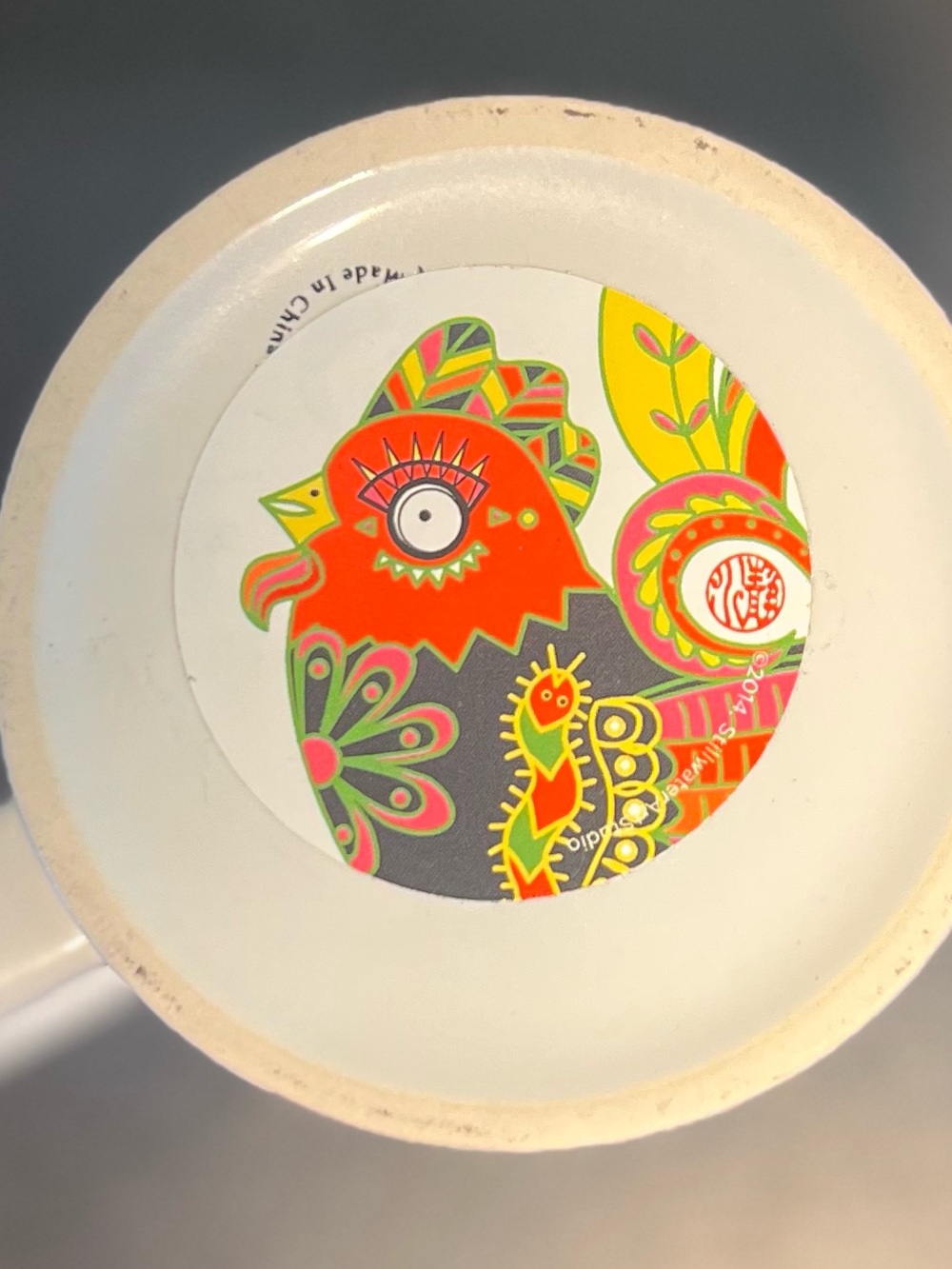 Stillwater Art Studio Lunar New Year Rooster Mug Ceramic Zodiac Coffee Cup NWT - Picture 12 of 12